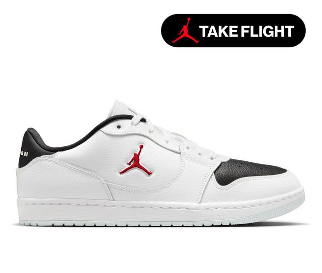 Men's Jordan Court Connect Low Sneakers in White/Black color