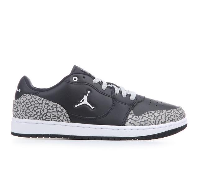 Men's Jordan Court Connect Low Sneakers in Black/White/Epr color