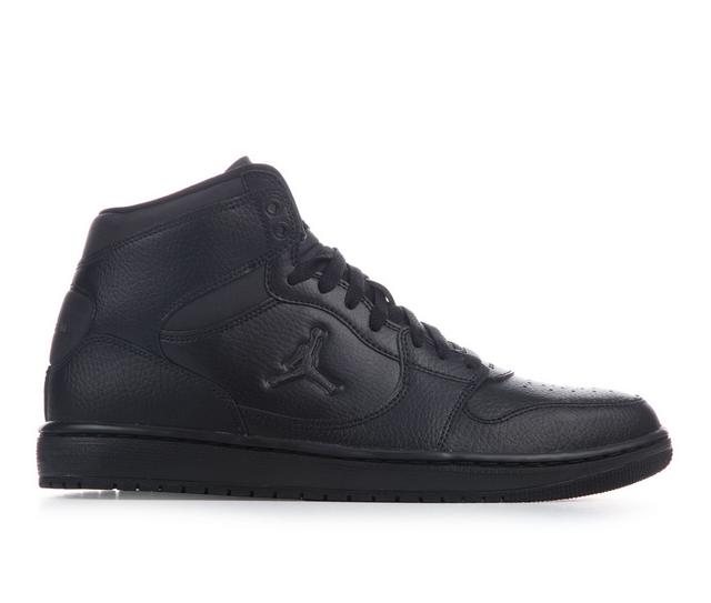 Men's Jordan Court Connect Mid Sneakers in Black/Black color