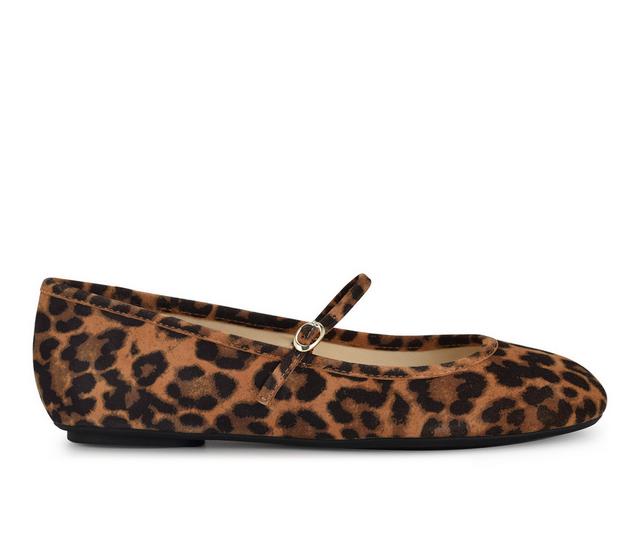 Women's Nine West Classik Flats in Leopard Multi color