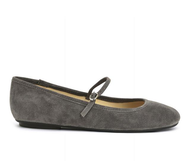 Women's Nine West Classik Flats in Dark Grey color