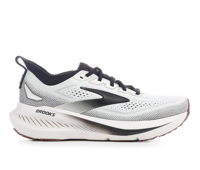 Men's Brooks Glycerin 23-MA Running Shoes in White Black color