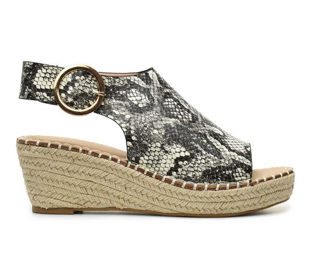 Catherine Malandrino Cirkly Wedges in Snake color