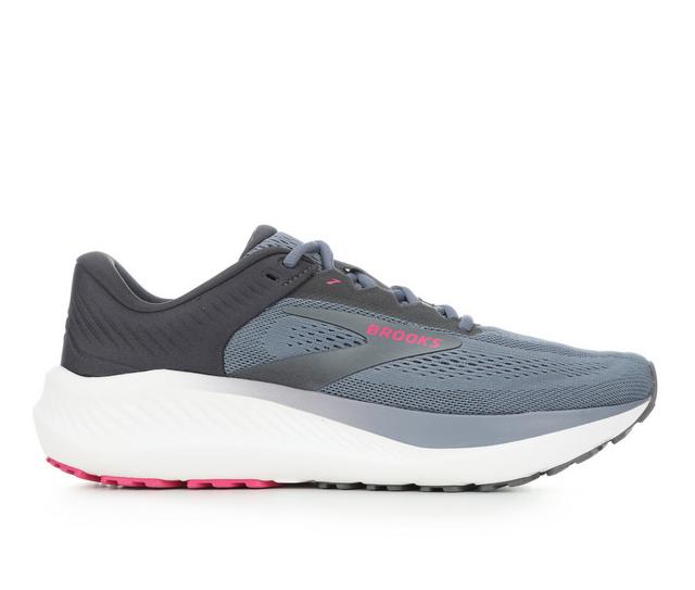 Women's Brooks Anthem 8 Running Shoes in Grey/Pink B color