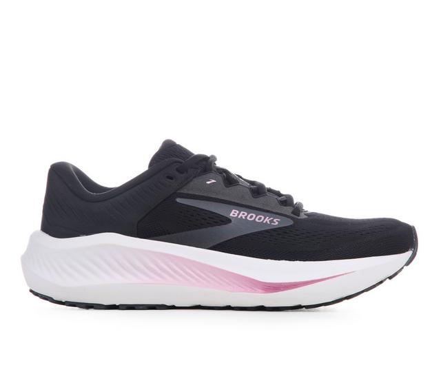 Women's Brooks Anthem 8 Running Shoes in Blk/Pk/Wht B color