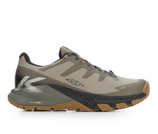 Men's Keen Outdoor Targhee Apex Waterproof Sneakers in Brindle/Canteen color