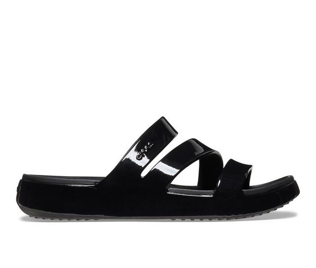 Crocs Getaway Patent Strap in Black color