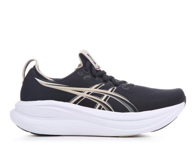 Men's ASICS Gel-Nimbus 28 Running Shoes in Black/White color