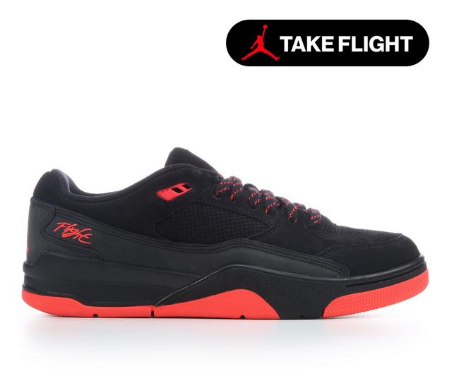 Men's Jordan Flight Court Low Sneakers in Blk/Infared color