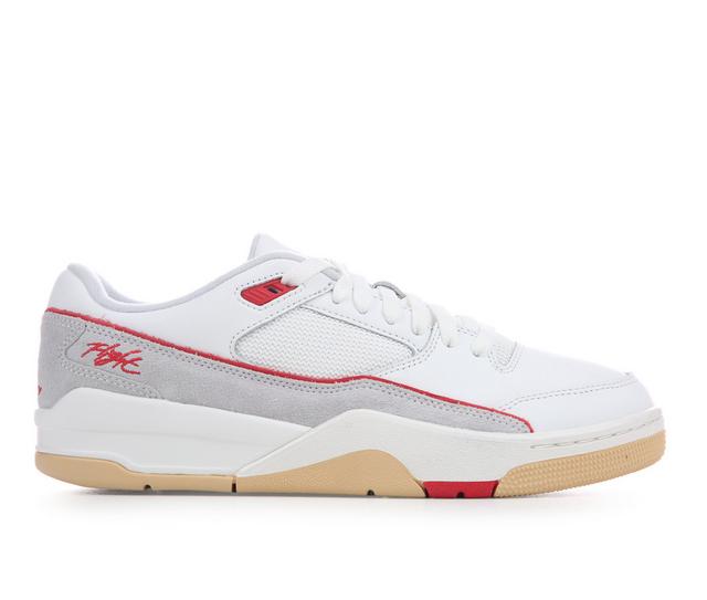 Men's Jordan Flight Court Low Sneakers in SummitWhite/Red color