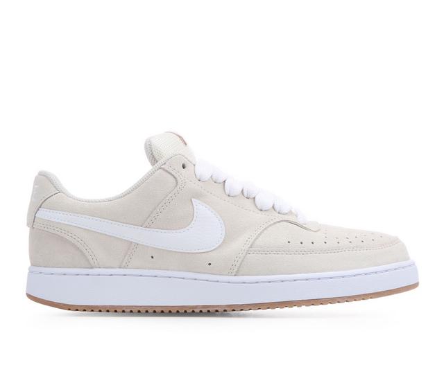 Men's Nike Court Vision FL Sneakers in Khaki/White/Gum color
