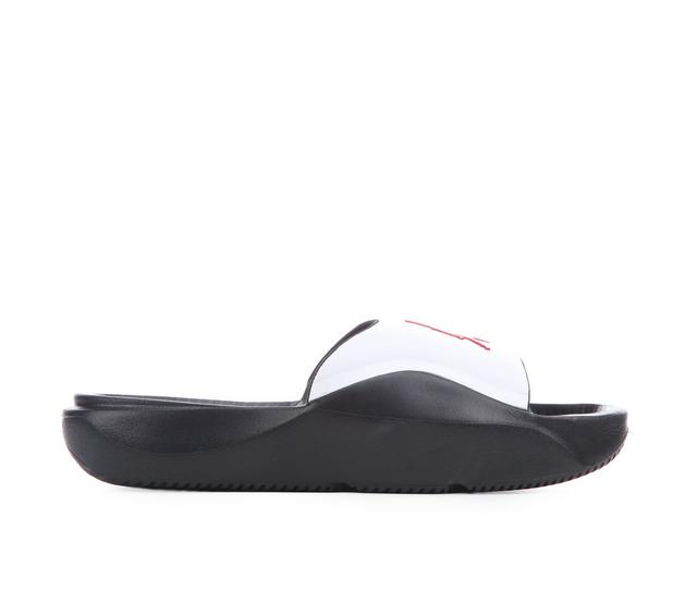 Kids' Jordan Little Kid & Big Kid Franchise Sport Slides in Wht/Gym Red/Blk color
