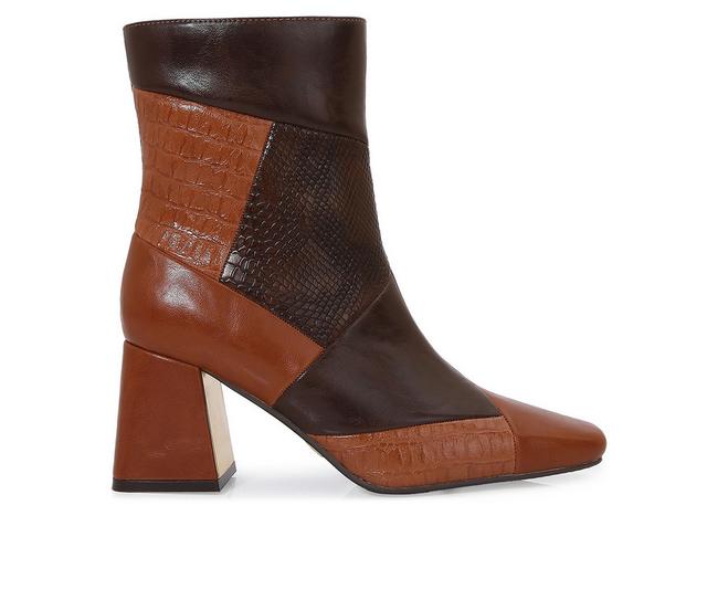Women's Ninety Union Leah Booties in Brown Multi color
