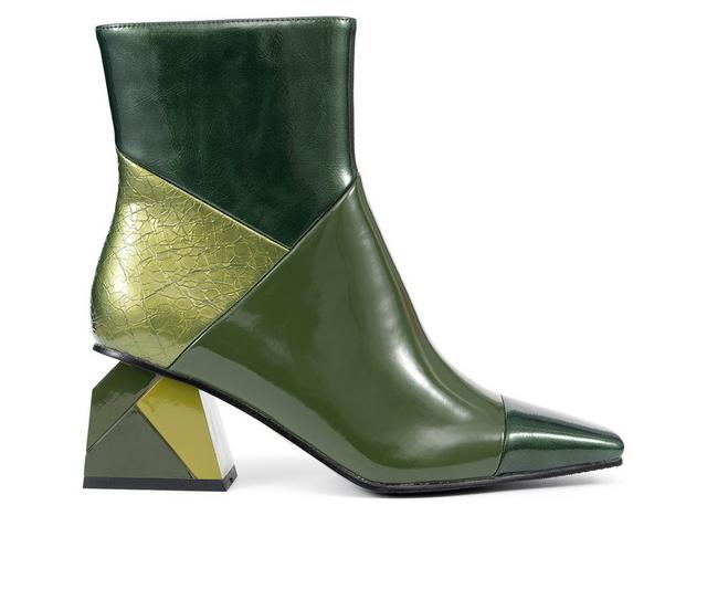 Women's Ninety Union Sienna Booties in Green Multi color