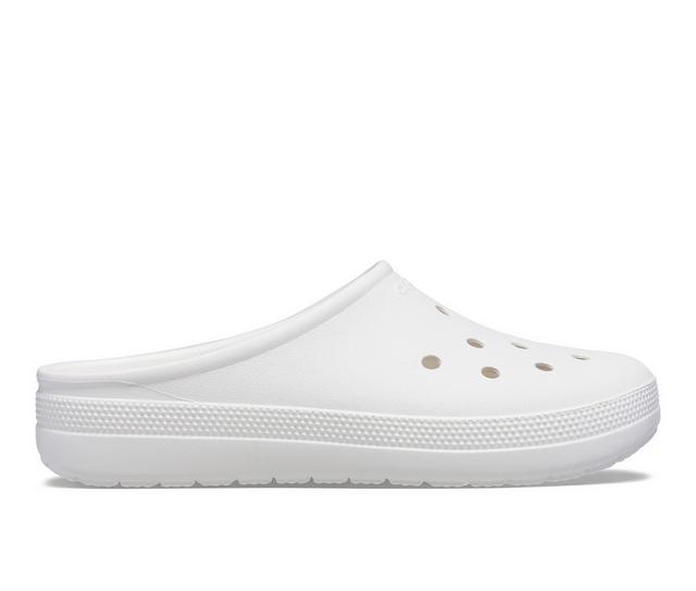 Men's Crocs Classic Low Profile Clogs in White color