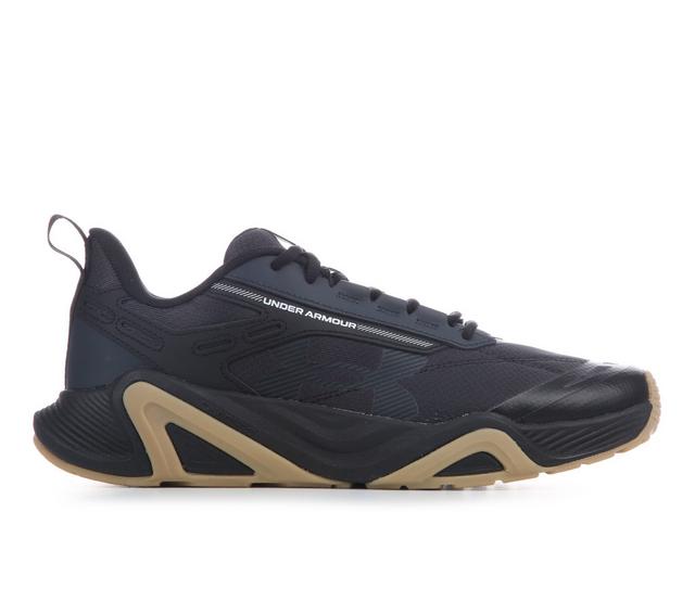 Men's Under Armour Charged Commit TR 5 Training Shoes in Black/Gum color