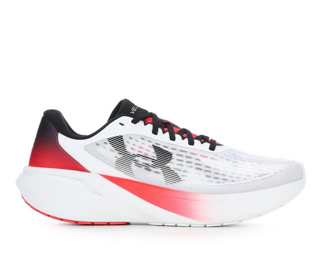 Under Armour Men's Velociti Pace Running Shoes in White/Red/Black color