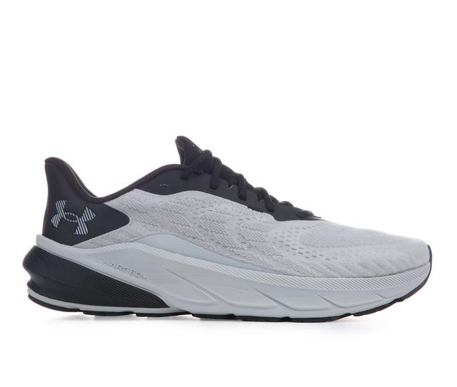 Men's Under Armour Charged + Turbulence 3 Running Shoes in Mod Grey/Black color
