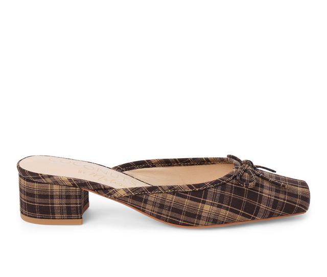 Women's Coconuts by Matisse Geneva Dress Sandals in Brown Plaid color