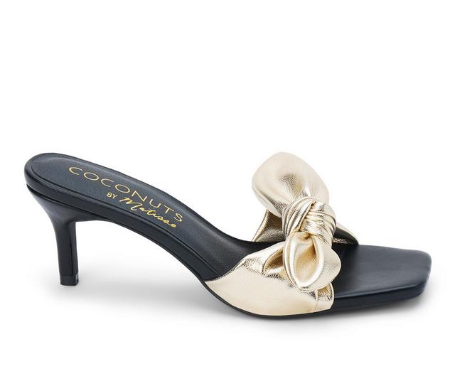 Women's Coconuts by Matisse Uptown Dress Sandals in Gold color