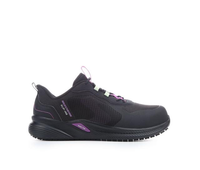 Women's Skechers Work 108283 CARBIX YUNIA Work Shoes in Black/Purple color