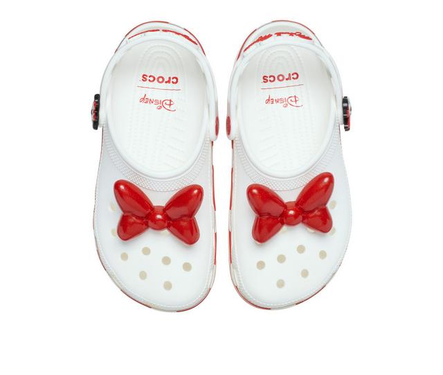 Women's Crocs Classic Minnie Mouse Clog in White/Red color
