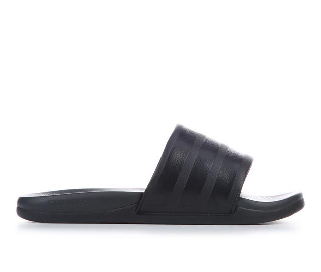 Women's Adidas Adilette Comfort 2.0 Sport Slides in Black color