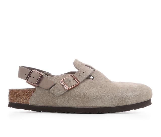 Women's Birkenstock Tokio Clog in Taupe color