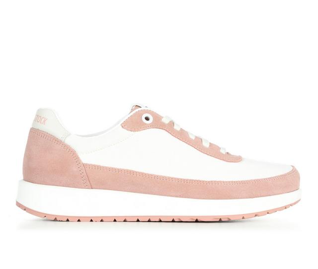 Women's Birkenstock Honnef Sneakers in Pink Clay/White color