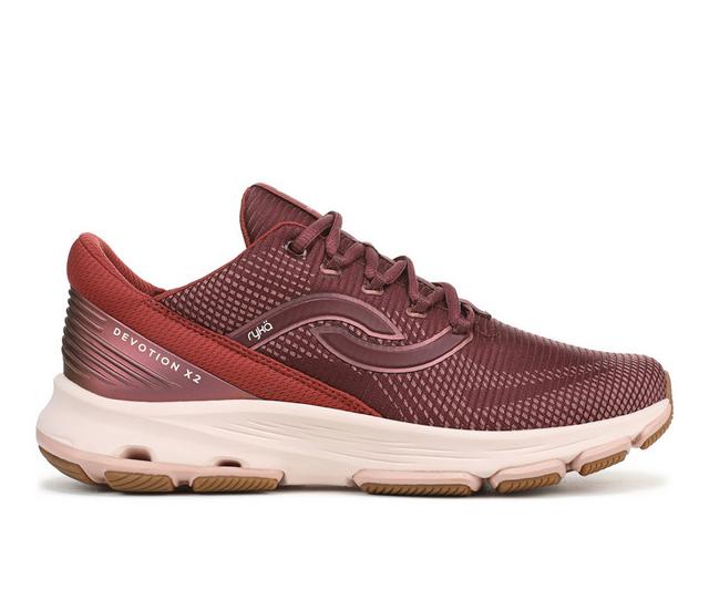 Women's Ryka Devotion X 2 Training Shoes in Windsor Red color