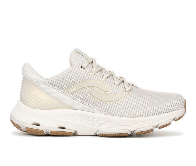 Women's Ryka Devotion X 2 Training Shoes in French Beige color