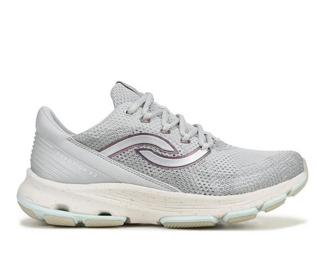 Women's Ryka Devotion X 2 Training Shoes in Vapor Grey color