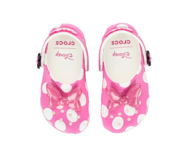Kids' Crocs Infant & Toddler Minnie Mouse Clog in Pink/White color