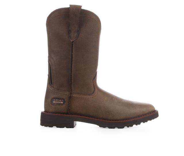 Men's Ariat Activator Cowboy Boots in Brown Bomber color