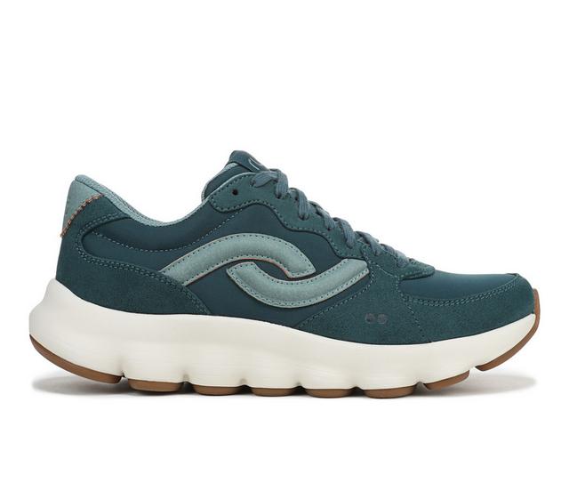 Women's Ryka Podflow Retro Sneakers in Deep Sea Green color