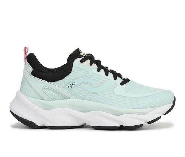 Women's Ryka Rezorb Max Walking Shoes in Opal Green color