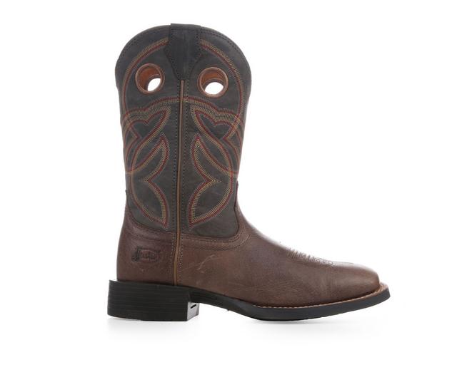 Men's Justin Boots SE7526 STAMPEDE Cowboy Boots in Brown color