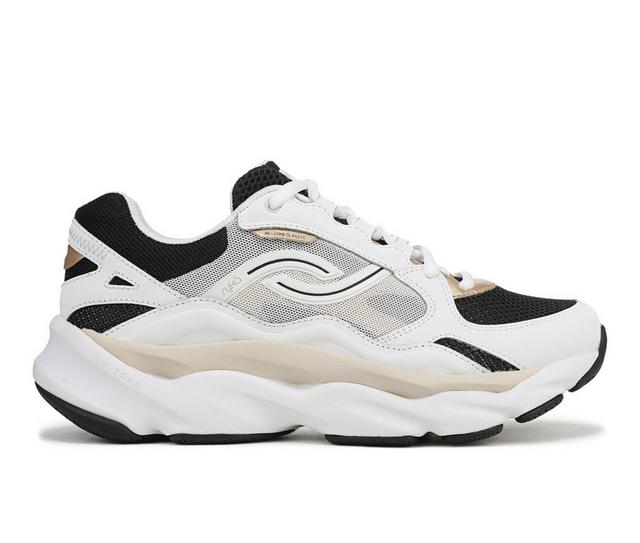 Women's Ryka Resorb Max Classic Running Shoes in White Black color