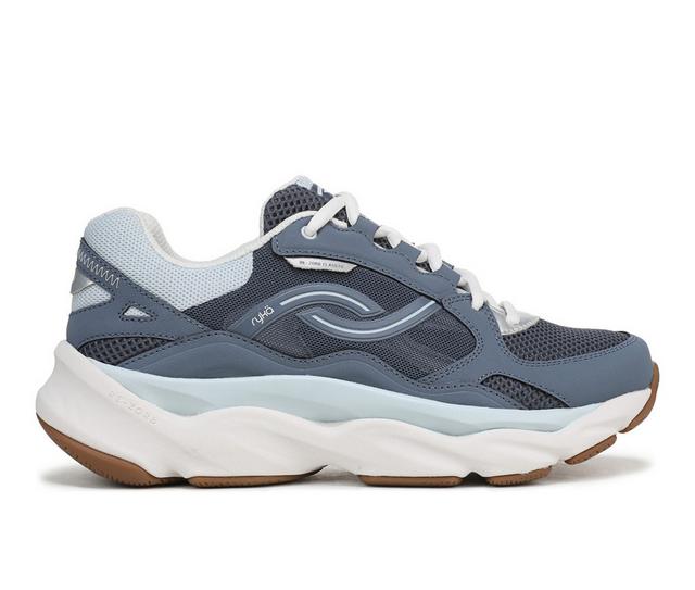 Women's Ryka Resorb Max Classic Running Shoes in Stone Blue color