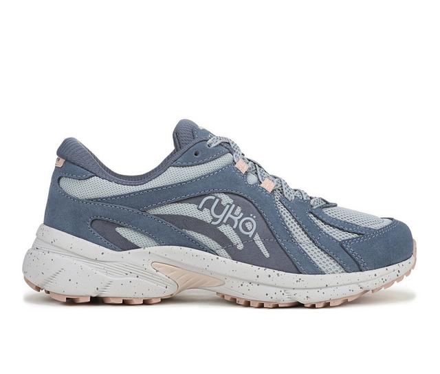 Women's Ryka Skylift Tr Walking Shoes in Stone Blue color