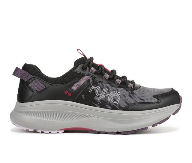 Women's Ryka Treetop trail Trail Running Shoes in Blackberry color