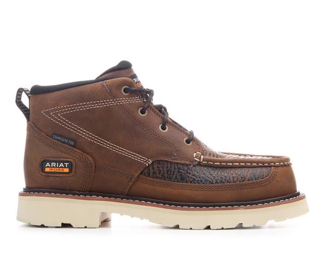 Men's Ariat Rebar Lift Chukka Comp Toe Work Boots in Distress/Sharks color