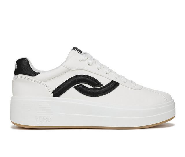 Women's Ryka Viv Max Platform Sneakers in Brilliant White color