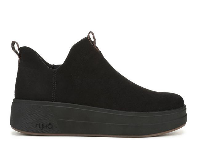 Women's Ryka Vivie Booties in Black/Black color