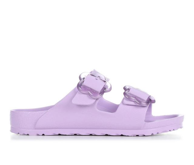 Girls' Birkenstock Arizona EVA Flower Sandals in Crocus color