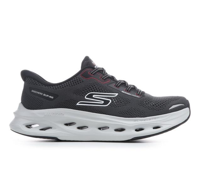 Men's Skechers 220416 MX C GLDSTP Running Shoes in Black/Red/Grey color