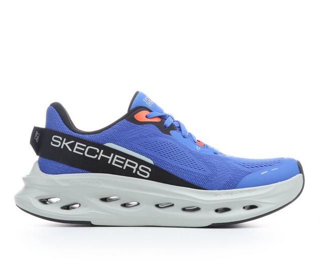 Men's Skechers 220427 MC Glidestep Walking Shoes in Blue/Orange color