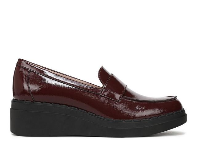 Women's LifeStride Dolce Loafers in Wine Red color