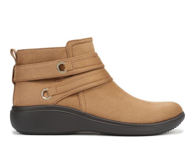 Women's LifeStride Brave Booties in Honey Tan color