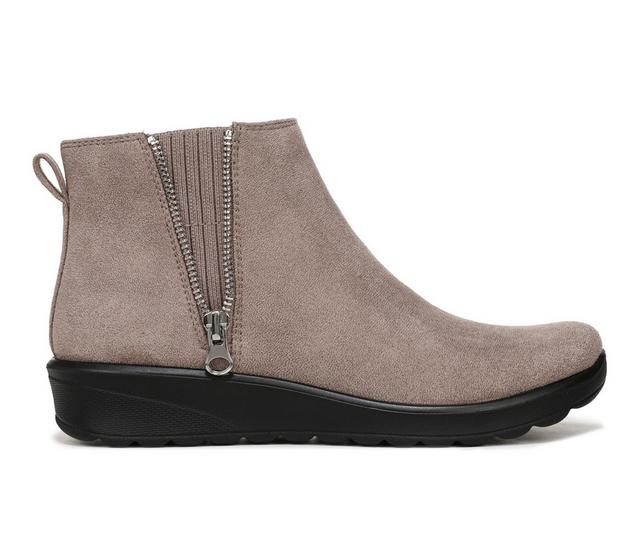 Women's LifeStride Gage Booties in Latte Brown color